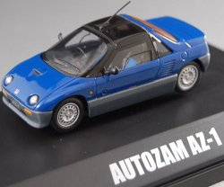 Photo1: ## Mazda AZ-1/Cara Precision Model Car 1/43 blue NEW ##