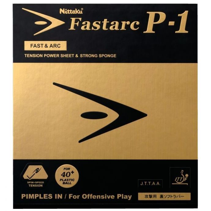 Photo1: Nittaku Fastarc P-1 Table Tennis Rubber